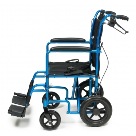 GRAHAM-FIELD W/C Dlx Trans Chair W/12"Rwhl Alum 19" Blue Celeste 300 Lb E&J EJ871-1